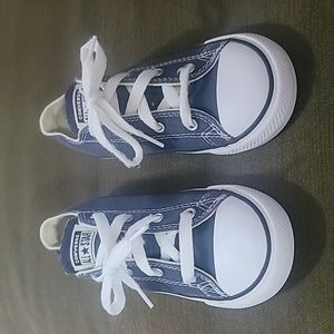 Kids converse sneakers, size 10, navy